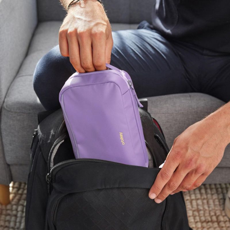 Bolsa de almacenamiento 2 en 1 Orbitkey para accesorios tecnológicos – Lila