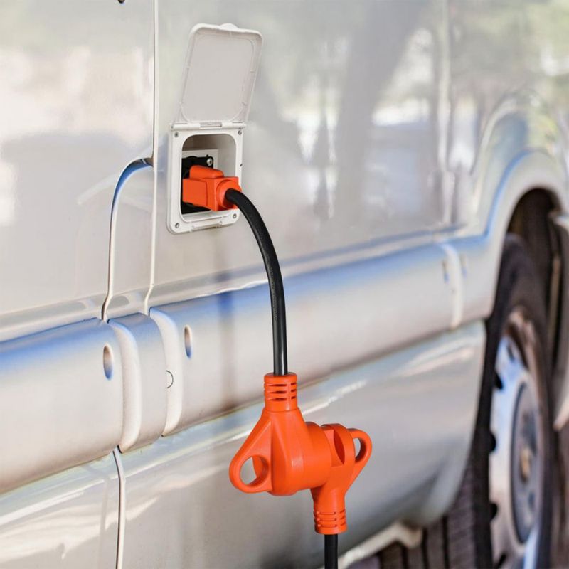 Adaptador RV Ficstar 30A a 110V NEMA 5-15P TT-30R