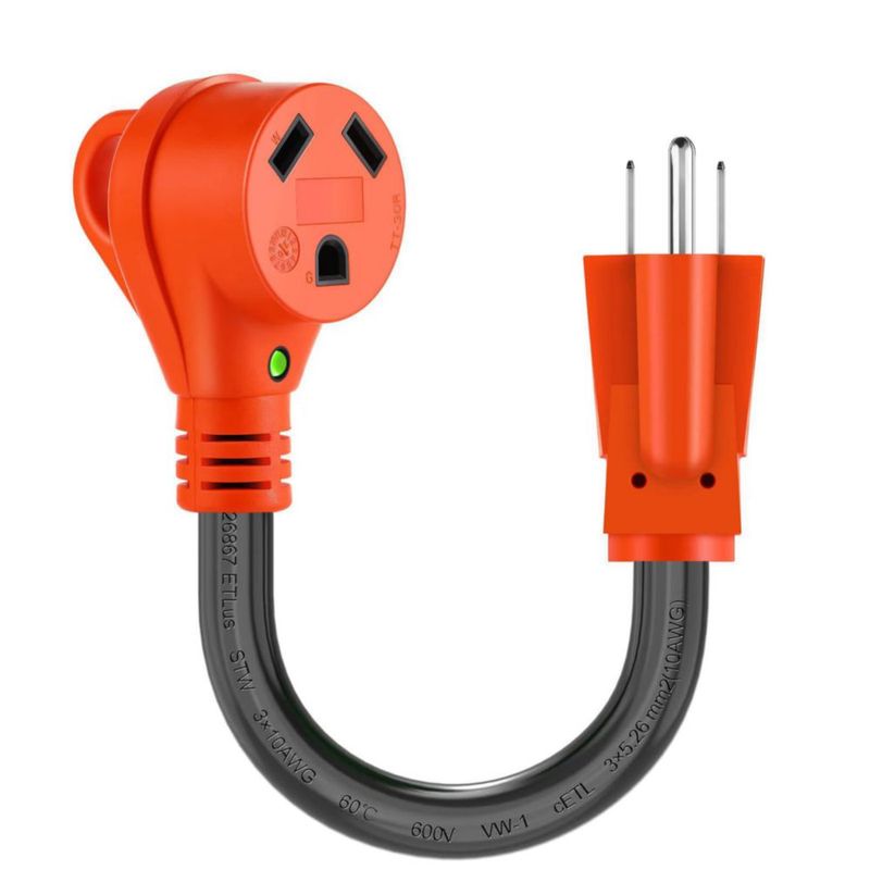 Adaptador RV Ficstar 30A a 110V NEMA 5-15P TT-30R