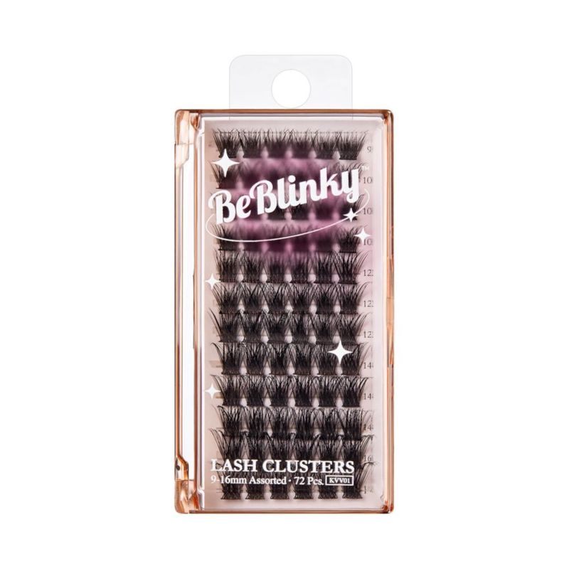 Pestañas postizas BeBlinky 9 mm‑16 mm 72 grupos de banda ancha