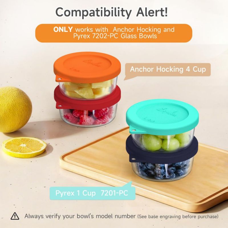 Tapa para Recipiente SOPHICO Pack de 2 Silicona 237 ml