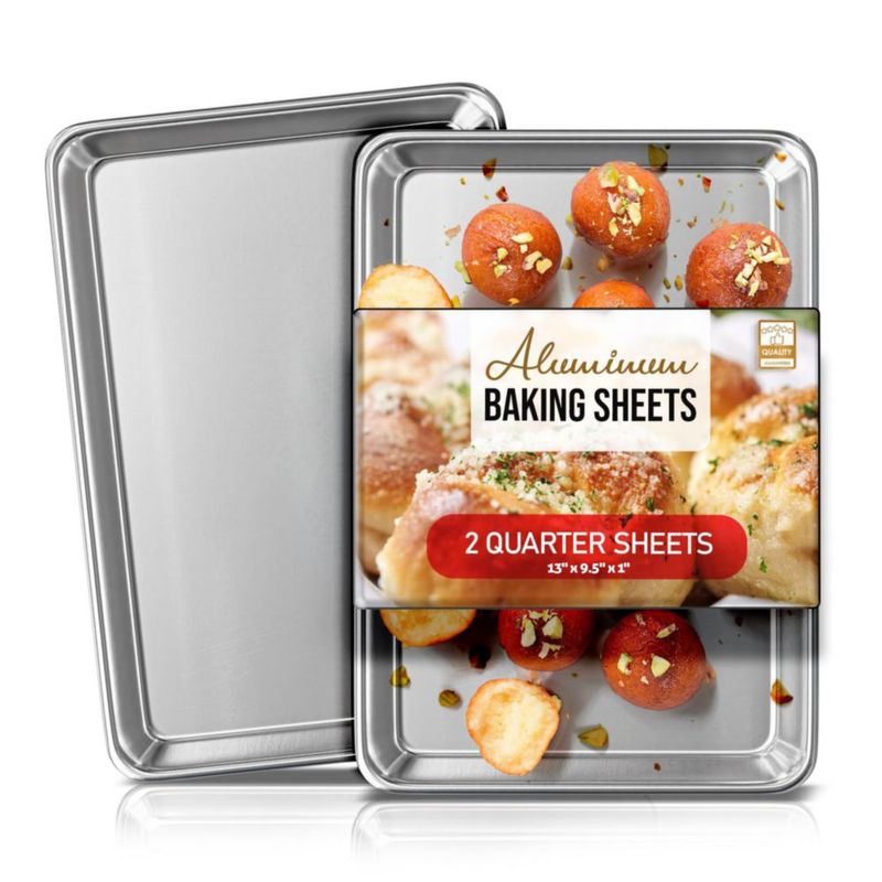 Bandeja para hornear EATEX 2 unidades 33 × 24 × 3 cm resistente a deformaciones