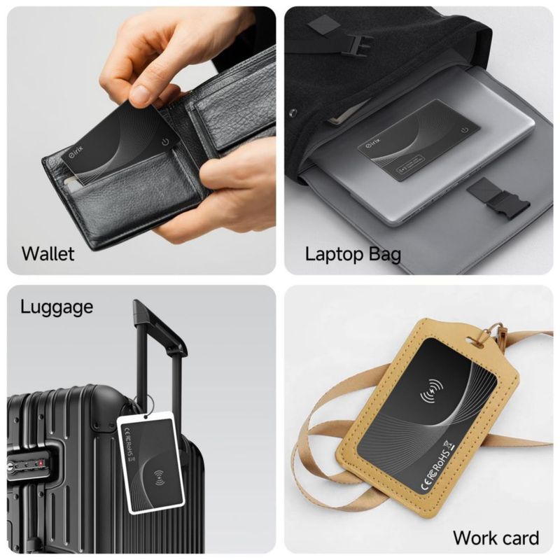Finder eirix Apple MFi Pack de 2 negro impermeable