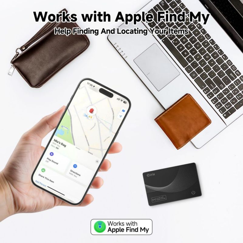 Finder eirix Apple MFi Pack de 2 negro impermeable