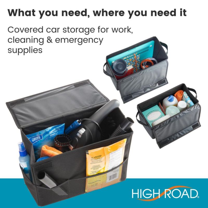 Cajón de Almacenamiento para Coche High Road 30 cm con Tapa