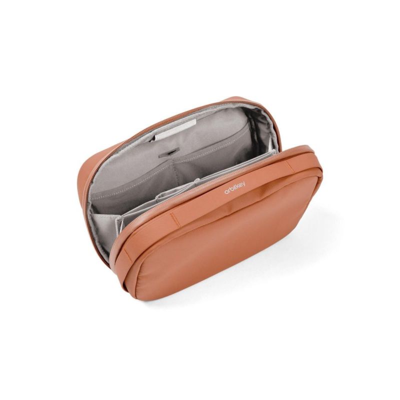 Bolsa de almacenamiento Orbitkey 2‑en‑1 para accesorios tecnológicos – Rosa