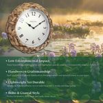 Reloj Presentime 27 cm Rústico Tejido Estilo Granja