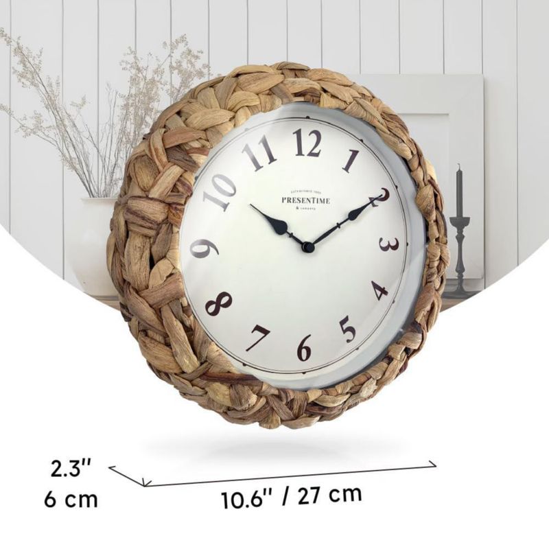 Reloj Presentime 27 cm Rústico Tejido Estilo Granja