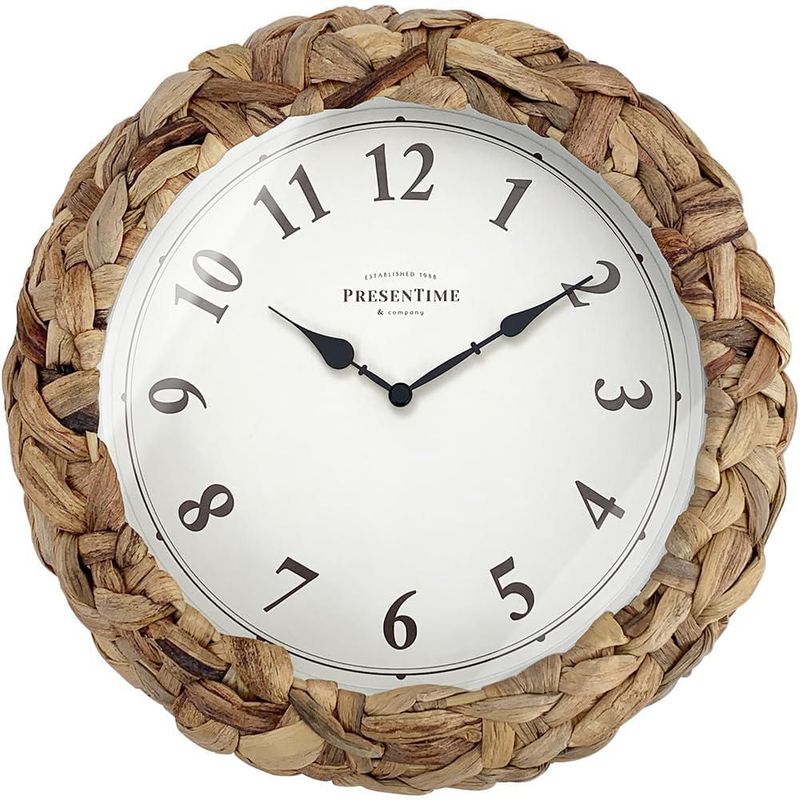 Reloj Presentime 27 cm Rústico Tejido Estilo Granja