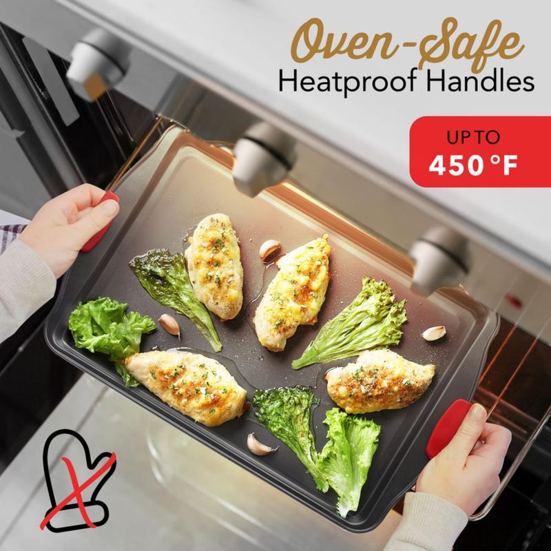 Bandeja de Horno EATEX de 2 Piezas Acero al Carbono Antiadherente