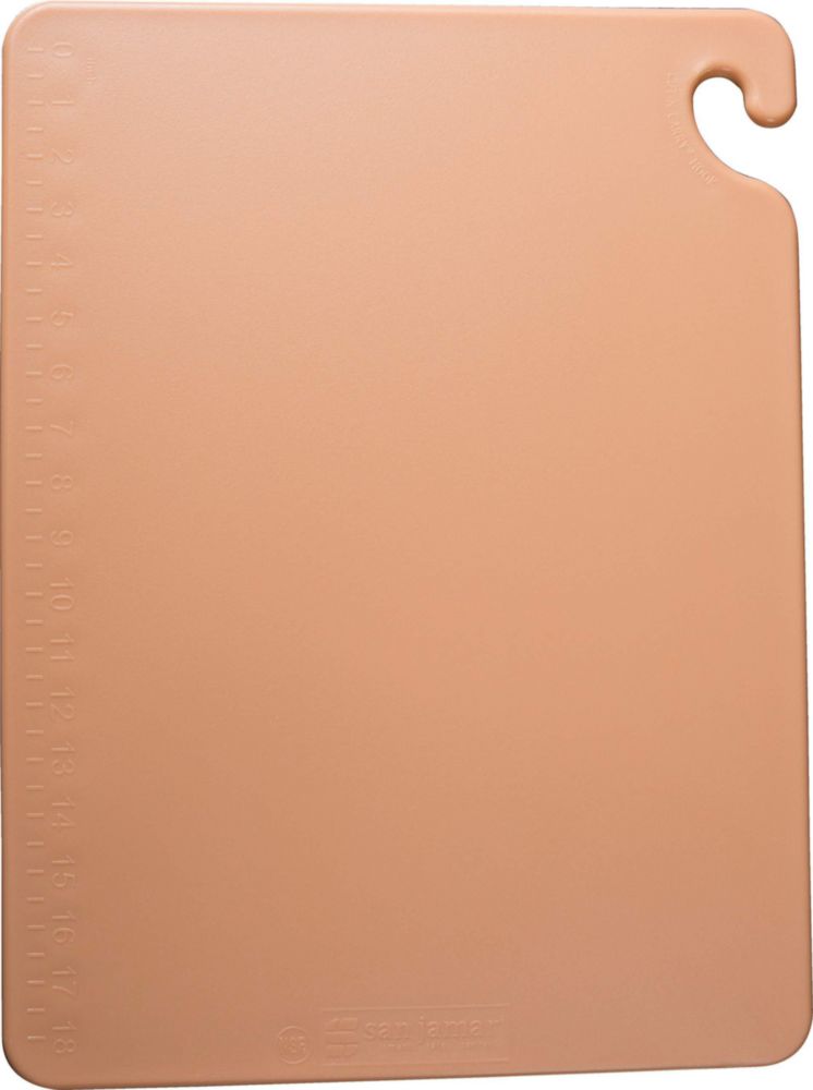 Tabla de cortar San Jamar 46 cm x 30 cm x 1 cm Marrón