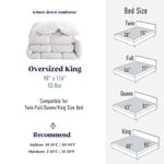 Edredón puredown King 116x98" (295 × 249 cm) 800 Fill Power