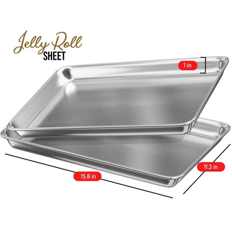 Bandeja de hornear de aluminio EATEX 28 × 39 cm juego de 2