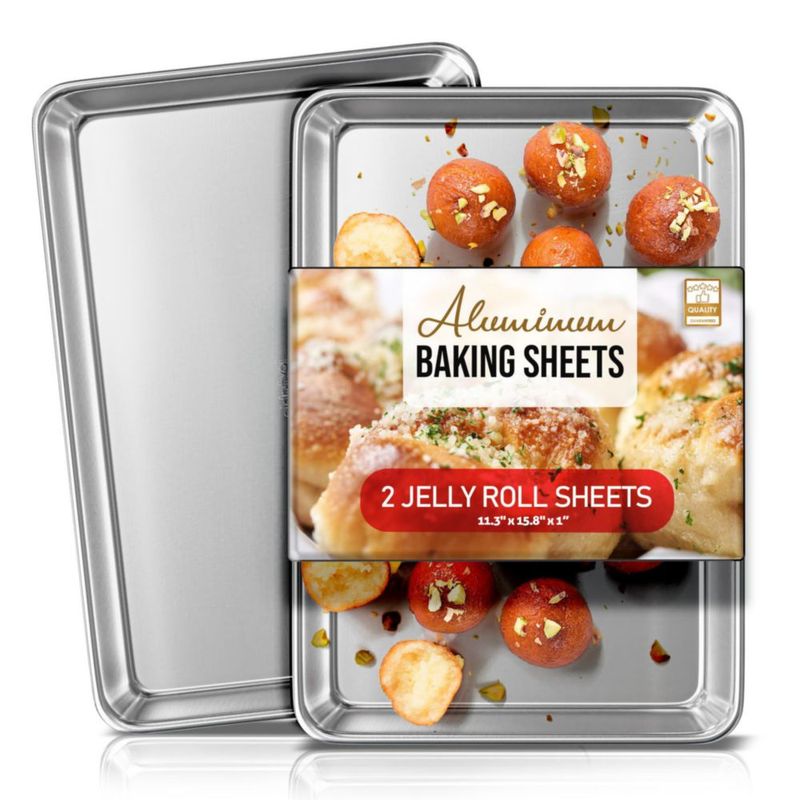 Bandeja de hornear de aluminio EATEX 28 × 39 cm juego de 2