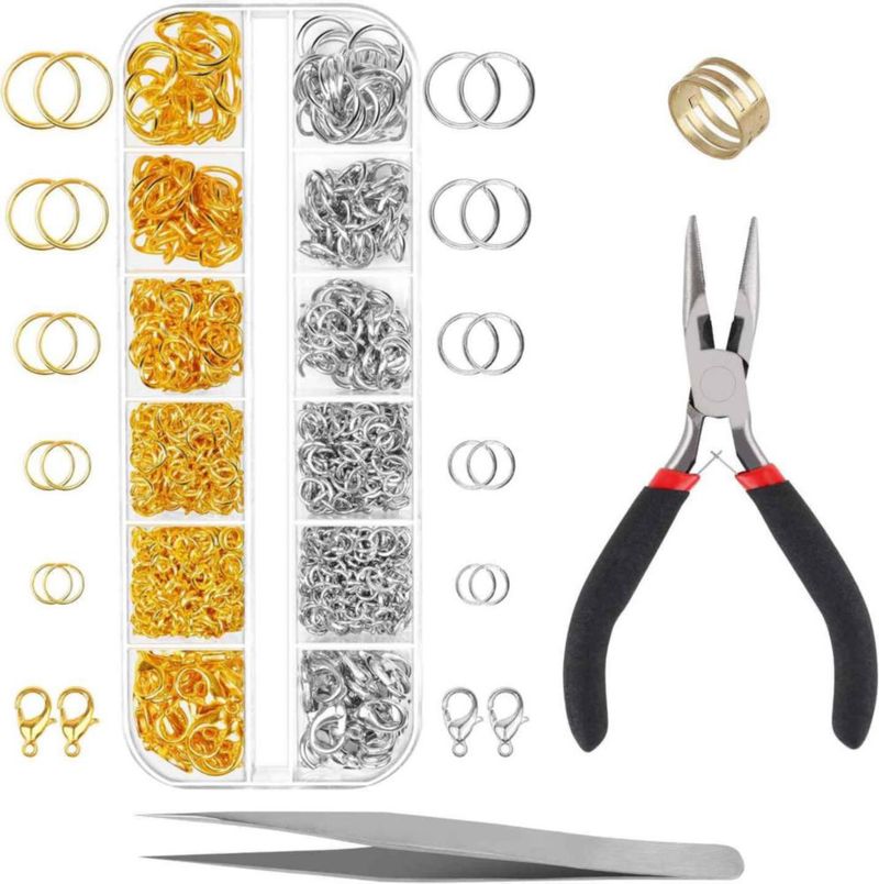 Aros de Salto Defabee 1200 piezas - Kit de Fabricación de Joyería
