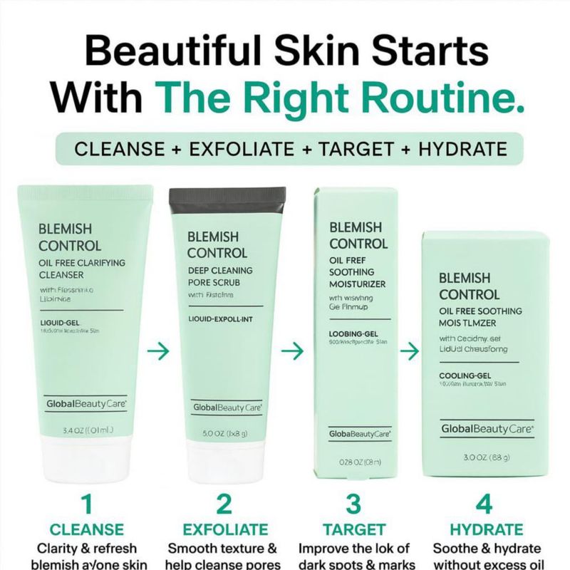 Kit de Cuidado Facial Global Beauty Care Control de Imperfecciones