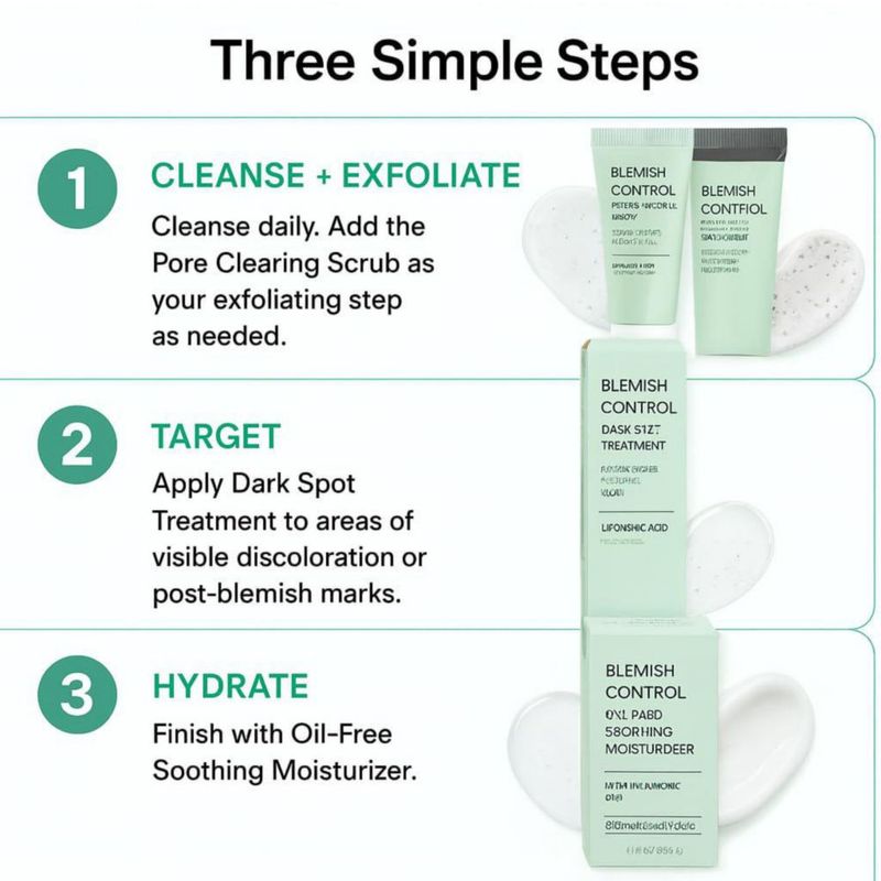 Kit de Cuidado Facial Global Beauty Care Control de Imperfecciones