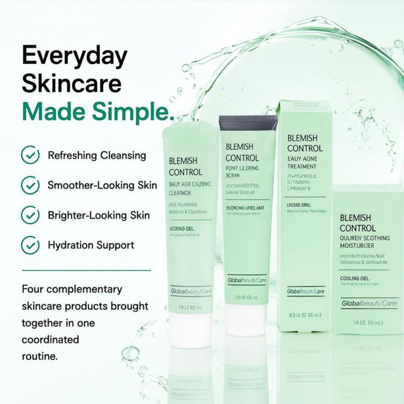 Kit de Cuidado Facial Global Beauty Care Control de Imperfecciones