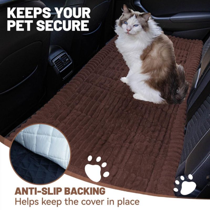 Cubre Asiento de Coche para Perro CoSofSLIP 60x122 cm Marrón Oscuro