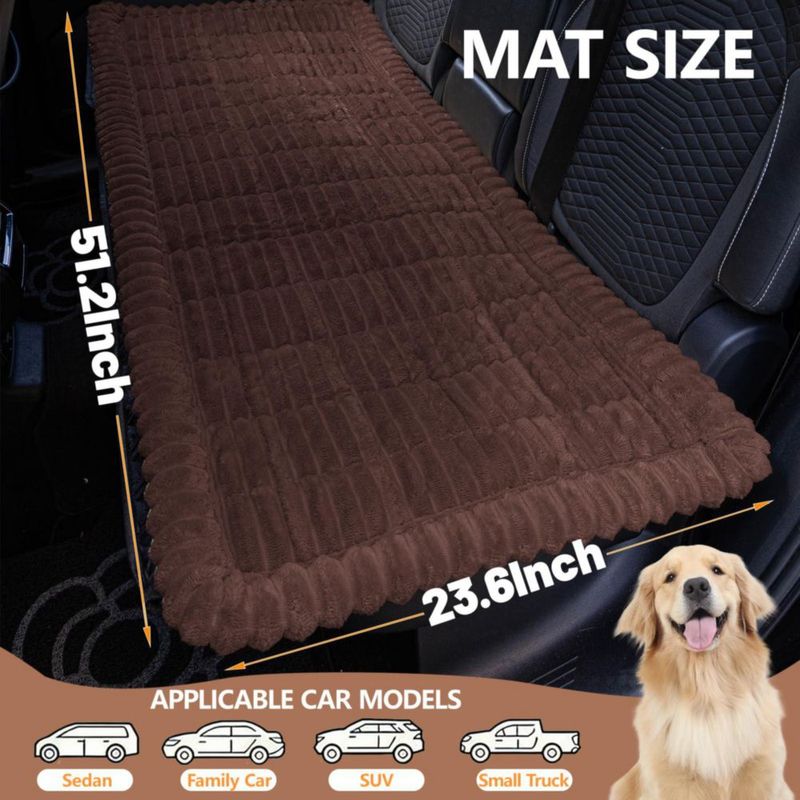 Cubre Asiento de Coche para Perro CoSofSLIP 60x122 cm Marrón Oscuro