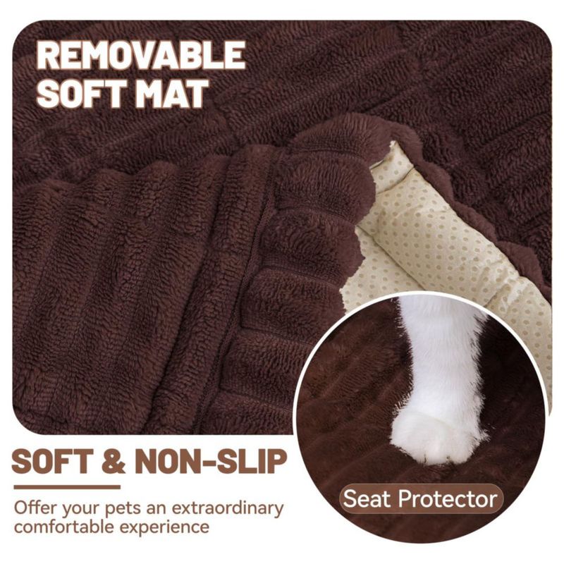 Cubre Asiento de Coche para Perro CoSofSLIP 60x122 cm Marrón Oscuro
