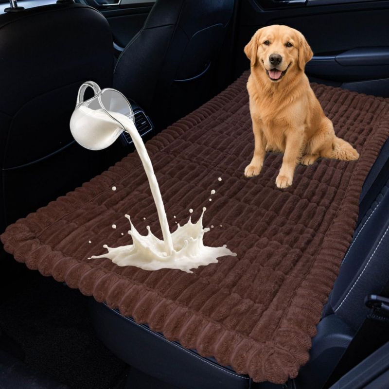 Cubre Asiento de Coche para Perro CoSofSLIP 60x122 cm Marrón Oscuro