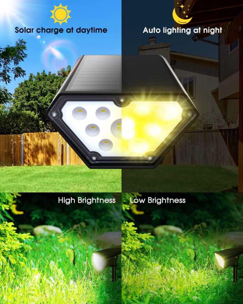 Focos Solares Biling Juego de 4 700 Lúmenes 3000K