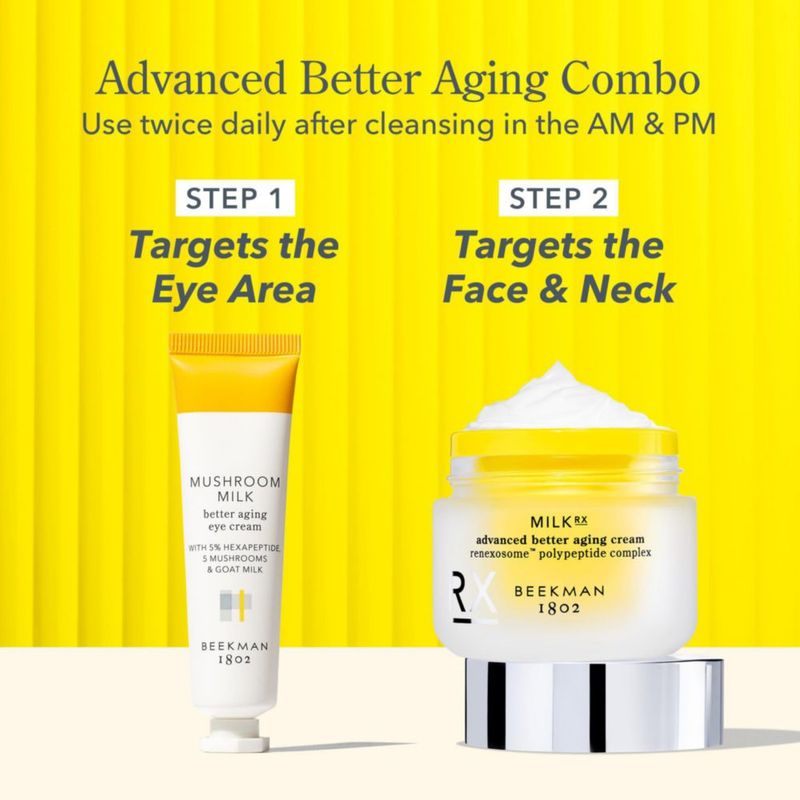 Crema facial anti‑edad Beekman 1802 15 ml Milk RX Avanzada