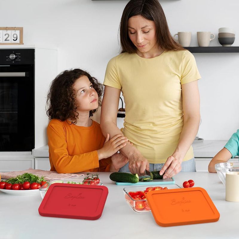 Tapa de Contenedor SOPHICO 4 unidades de silicona para cuencos de 3 tazas