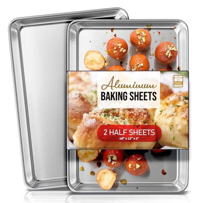 Bandeja de hornear de aluminio EATEX 46 x 33 cm paquete de 2