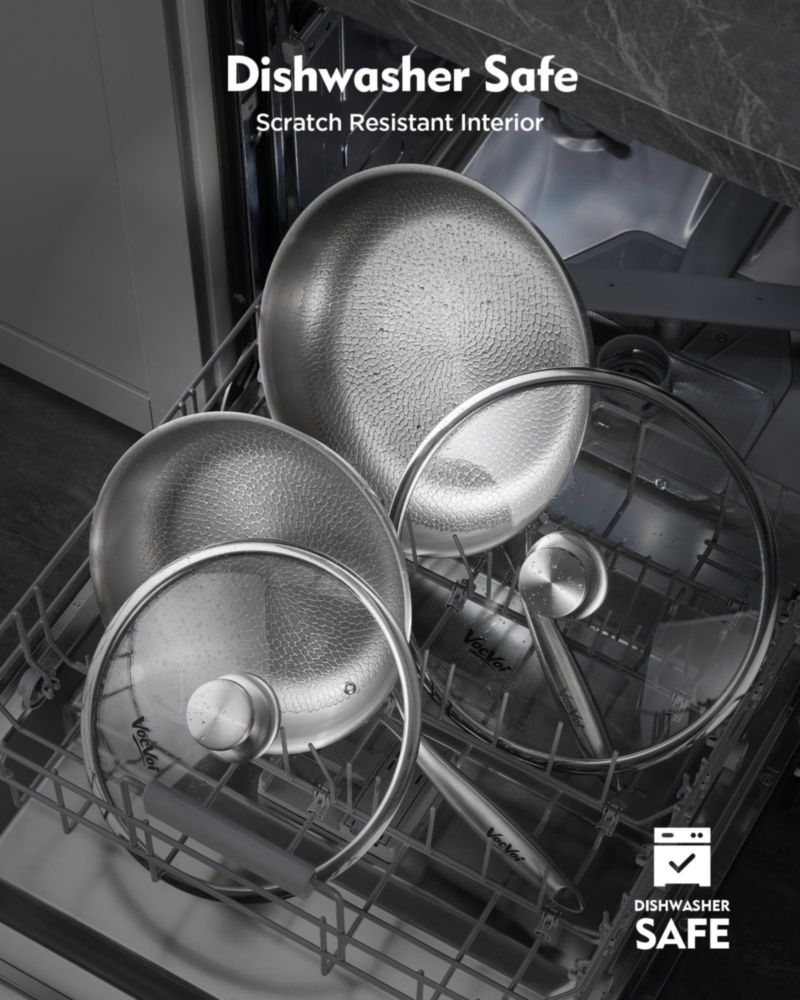 Sartén SAUTE_FRY_PAN VocVoi 25 cm + 30 cm Titanio Antiadherente Pro