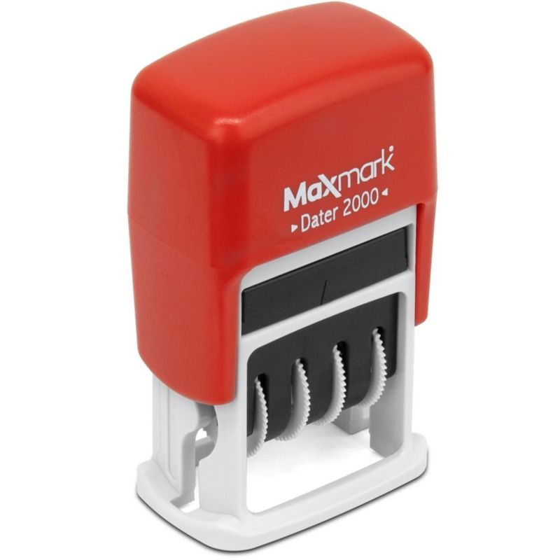 Sello de Fecha MaxMark 2000 Rojo Autoentintado
