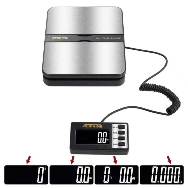 Balanza Postal ACCUTECK 150 lb 0.1 oz Acero Inoxidable