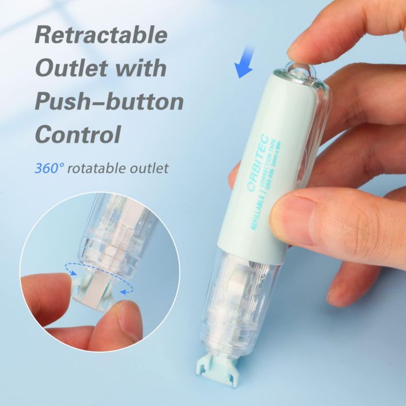 Cinta Correctora BITOSEE Recargable de Secado Rápido - Pack de 2