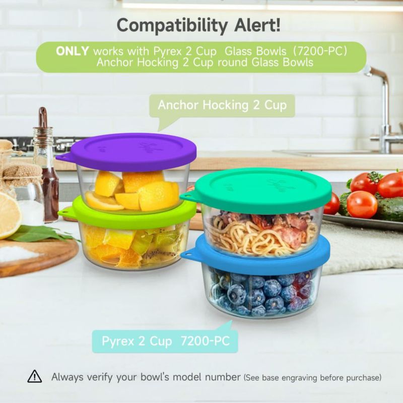 Tapa de Silicona SOPHICO para Recipiente de 2 Tazas (Pack de 2)