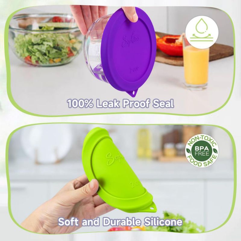 Tapa de Silicona SOPHICO para Recipiente de 2 Tazas (Pack de 2)