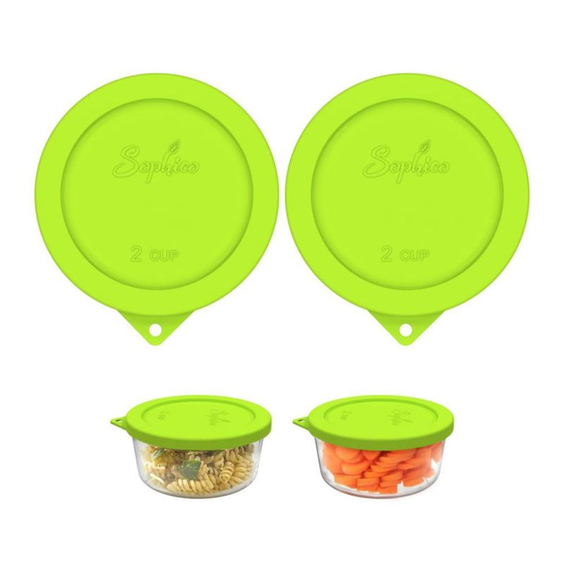 Tapa de Silicona SOPHICO para Recipiente de 2 Tazas (Pack de 2)