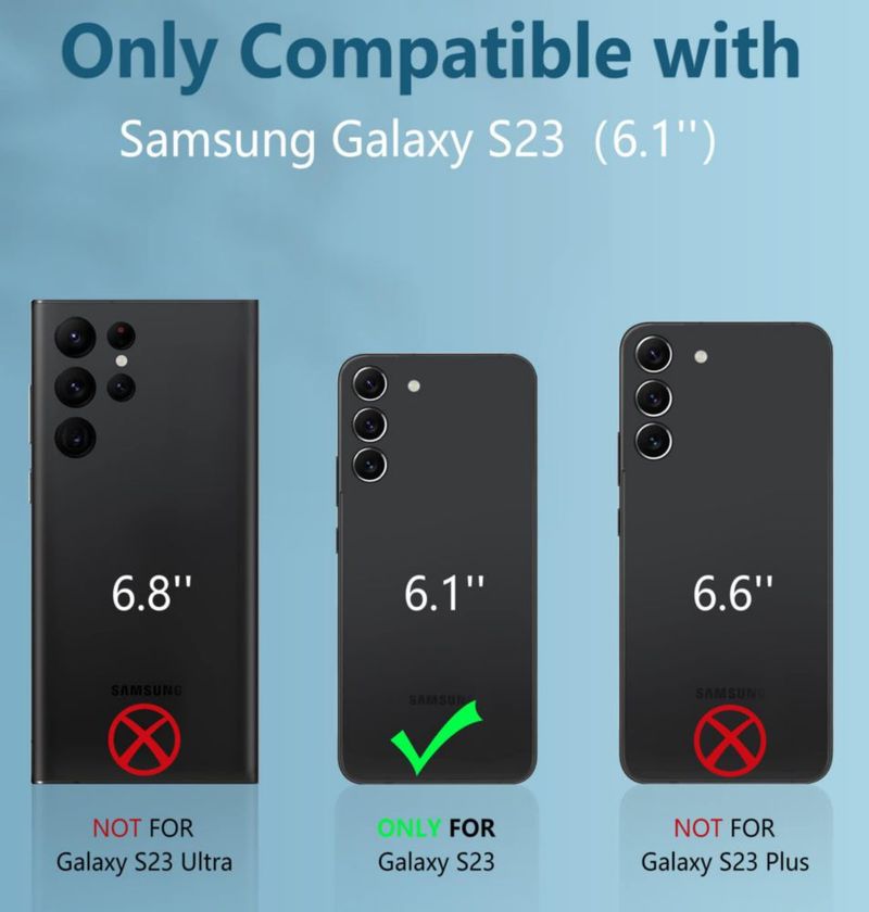 Funda FNTCASE Galaxy S23 con Clip de Cinturón y Protector de Pantalla