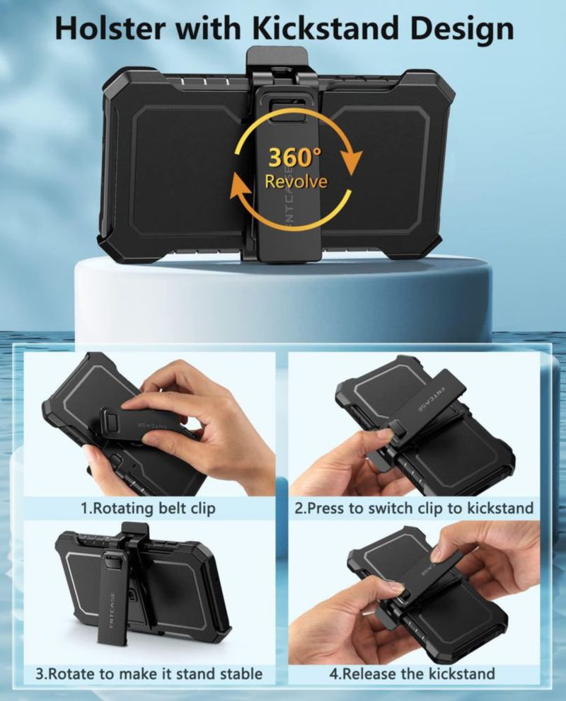 Funda FNTCASE Galaxy S23 con Clip de Cinturón y Protector de Pantalla