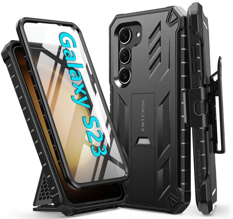 Funda FNTCASE Galaxy S23 con Clip de Cinturón y Protector de Pantalla