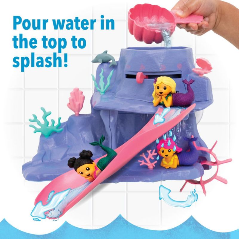 Set de juego MindWare Sirena Color Splash Parque acuático para bañera