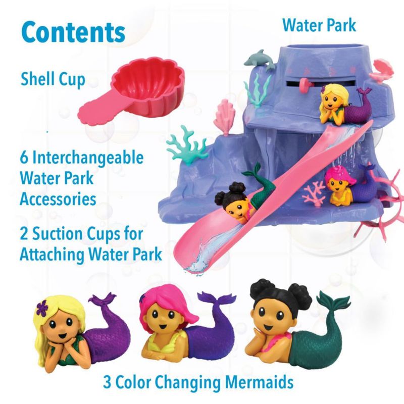 Set de juego MindWare Sirena Color Splash Parque acuático para bañera