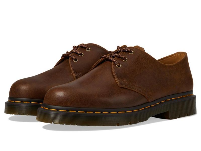 Zapatos Oxford Dr. Martens Dark Tan Unisex Talla 7 Hombre / 8 Mujer