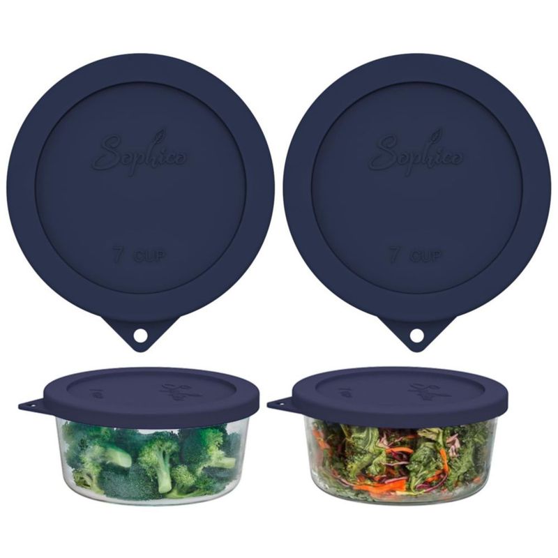 Tapa de silicona SOPHICO para tazones de 7 tazas paquete de 2