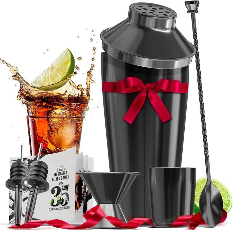 Kit de Mixología negro de 8 piezas EATEX