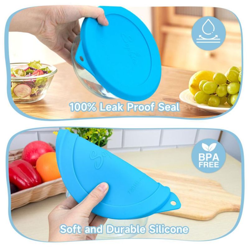 Tapa de silicona SOPHICO 4 tazas (7201R) - juego de 6
