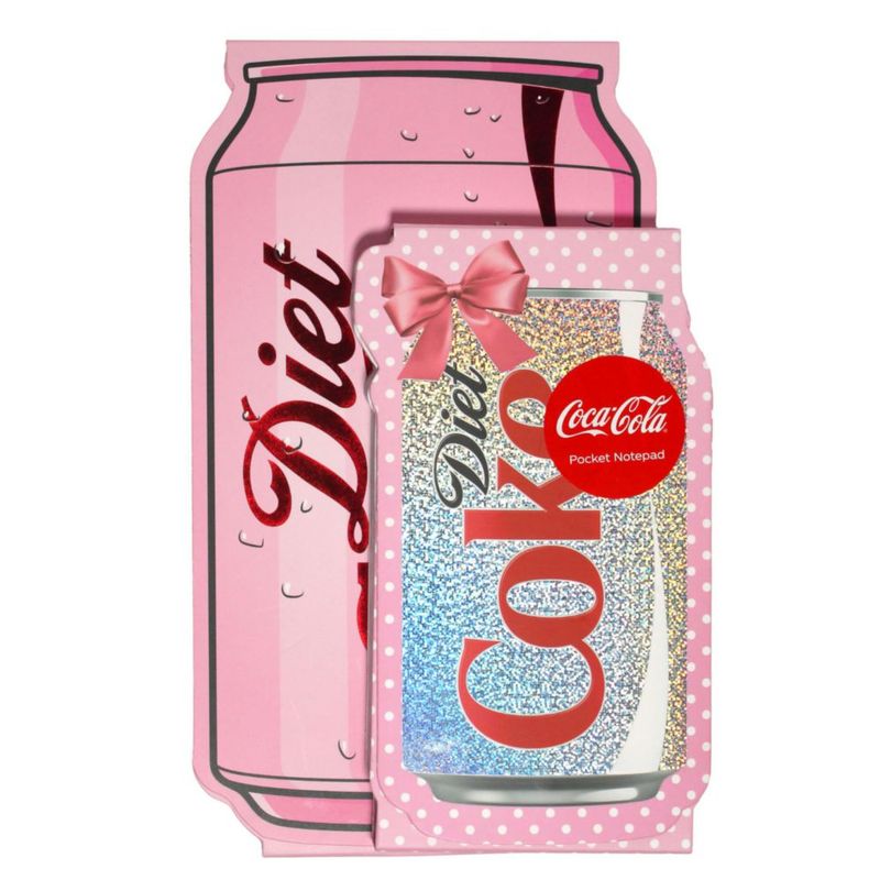 Bloc de notas plegable CrownJewlz 22 × 12 cm Diet Coke (paquete de 2)
