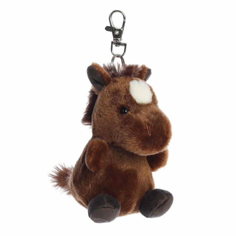 Peluche Aurora Palm Pals Caballo Marrón 10 cm con Clip