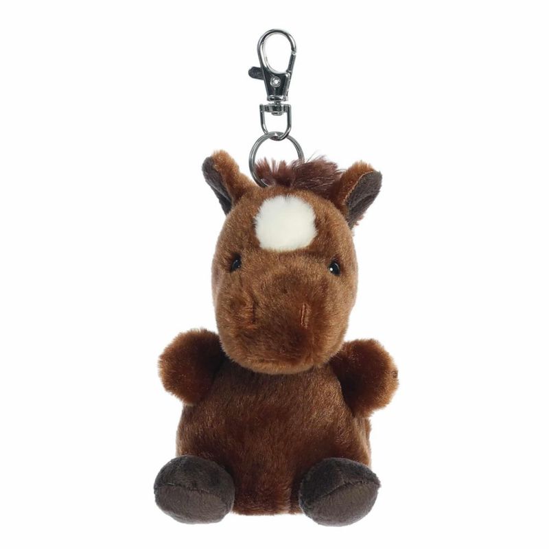 Peluche Aurora Palm Pals Caballo Marrón 10 cm con Clip