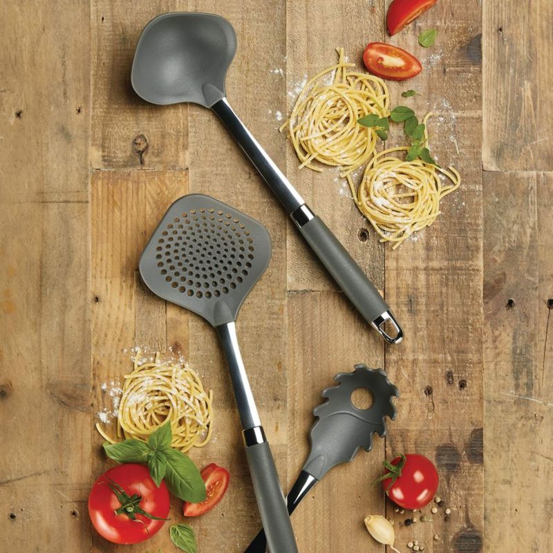 Juego de 3 piezas de herramientas para pasta Anolon gris grafito